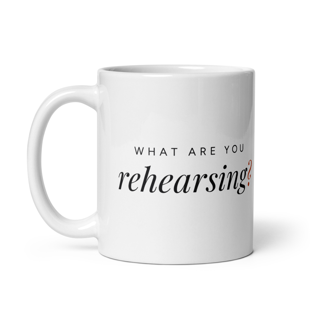 What are you rehearsing?, white